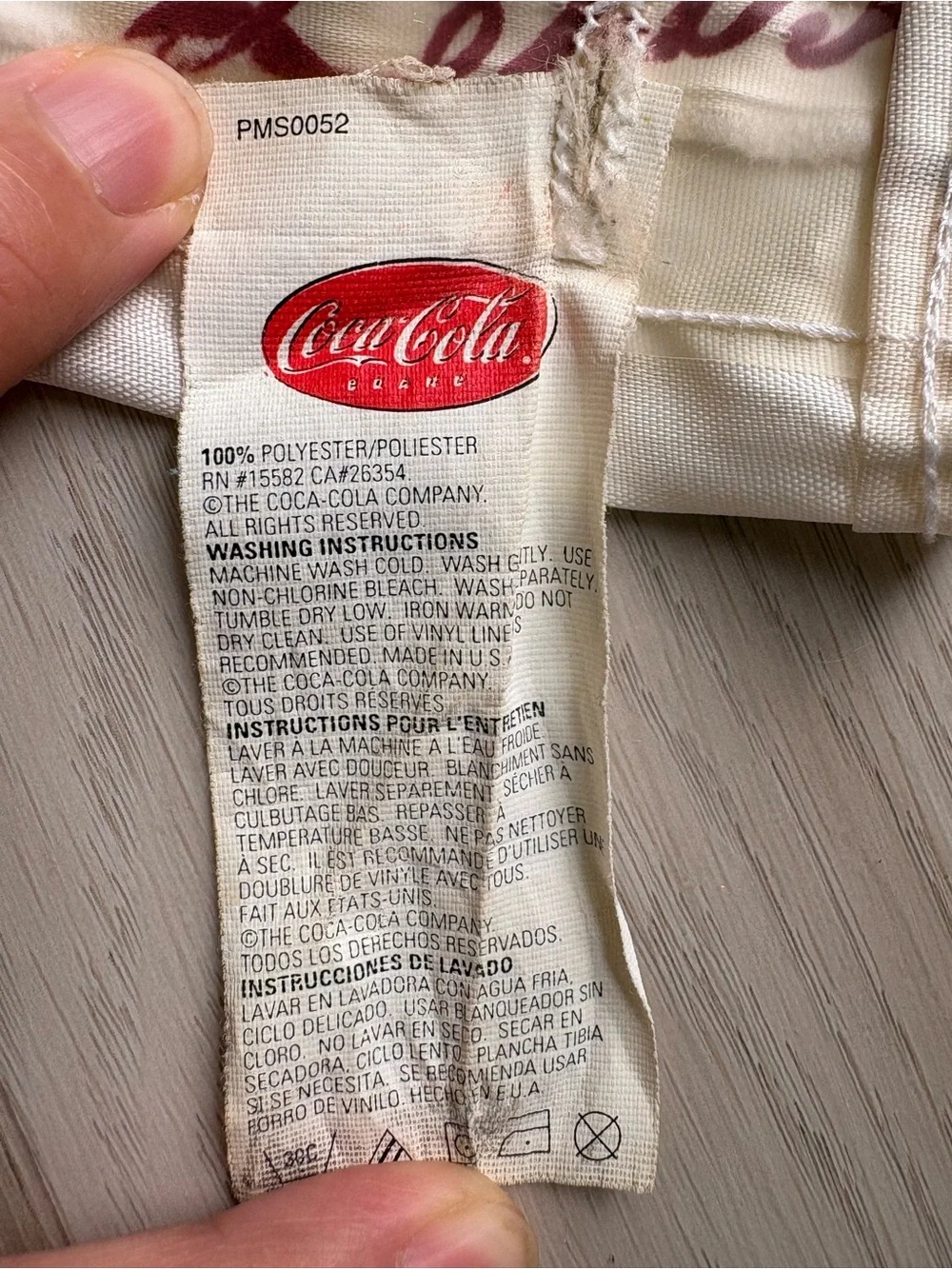 Vintage Coca Cola Shower Curtain Fabric Nostalgic Retro Coke Bottle Logo USA